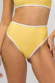 Calcinha Hot Pants de Viés Amarela