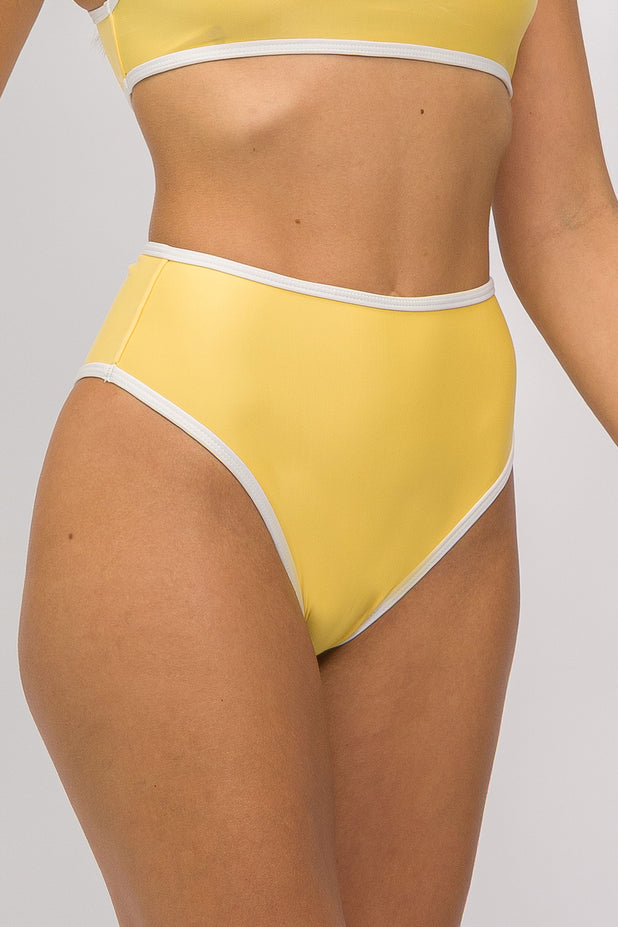 Calcinha Hot Pants de Viés Amarela