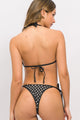 Biquíni Cortininha e Calcinha de Amarrar Poá