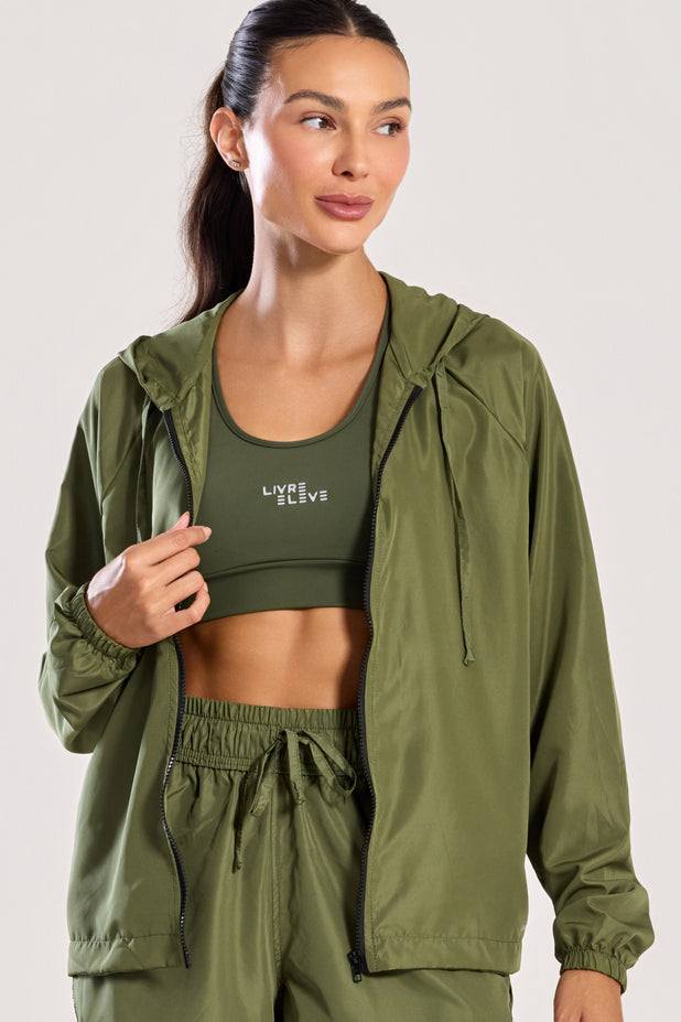 Jaqueta Corta Vento Verde