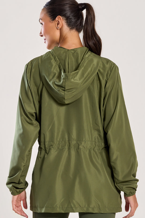 Parka Corta Vento Verde