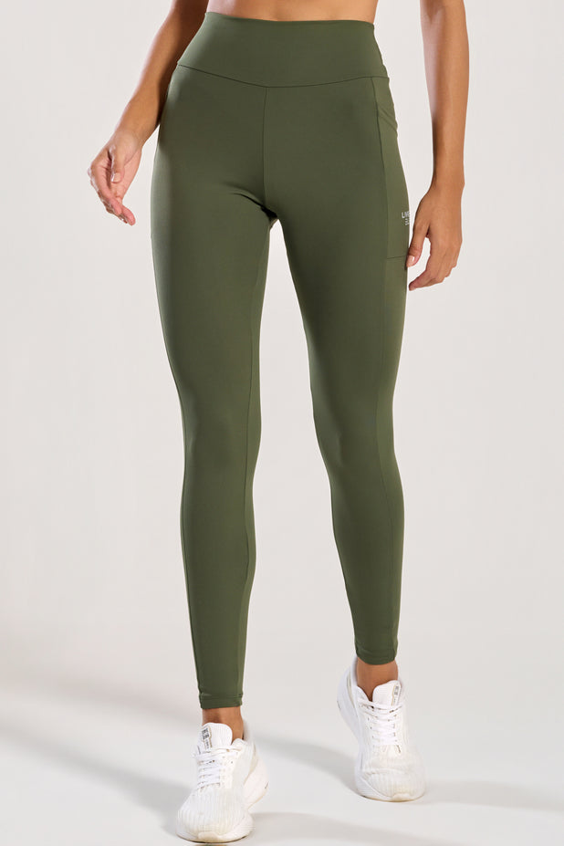 Legging com Bolso Lateral Verde