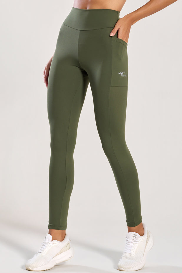 Legging com Bolso Lateral Verde