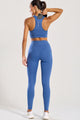 Conjunto Top e Legging com Bolso Azul Claro