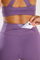 Bermuda com Bolso nas Costas Lilás