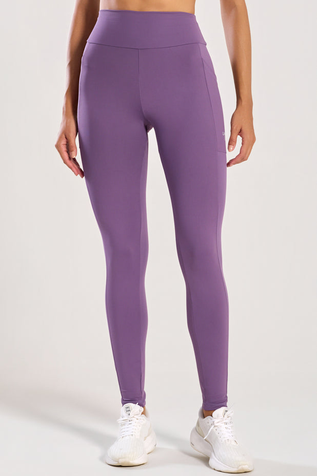 Legging com Bolso Lateral Lilás