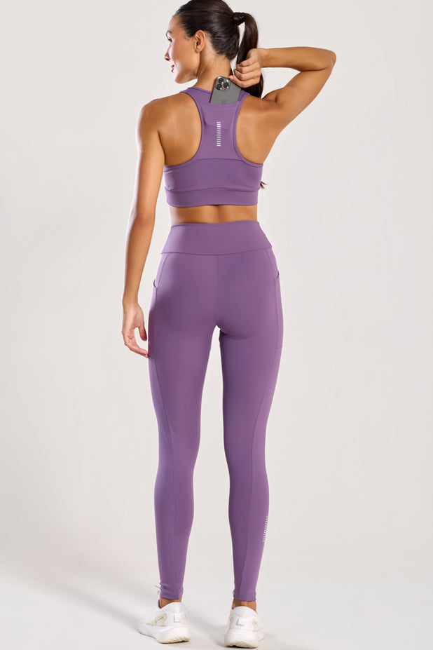 Top com Bolso nas Costas Lilás