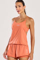 Conjunto Regata com Top e Short Duplo Bolso Laranja