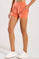 Short Duplo com Bolso Interno Laranja
