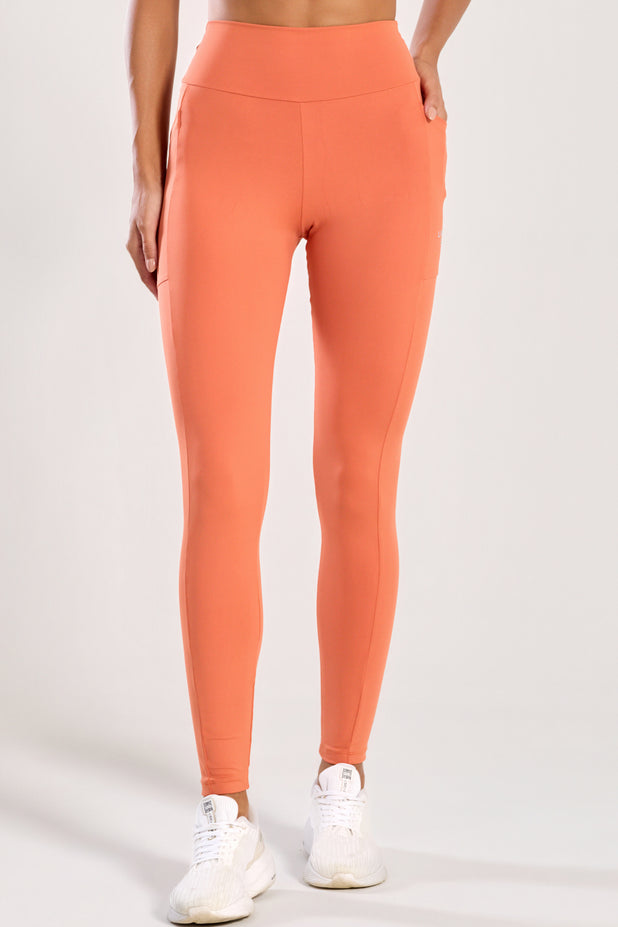 Legging com Bolso Lateral Laranja