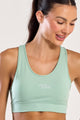 Top com Bolso nas Costas Verde Claro