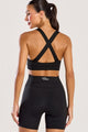 Top com Alças Cruzadas Preto