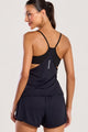 Conjunto Regata com Top e Short Duplo Bolso Preto