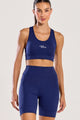 Conjunto Top e Legging Com Bolso Marinho