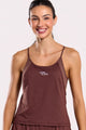 Conjunto Regata com Top e Short Duplo Bolso Marrom