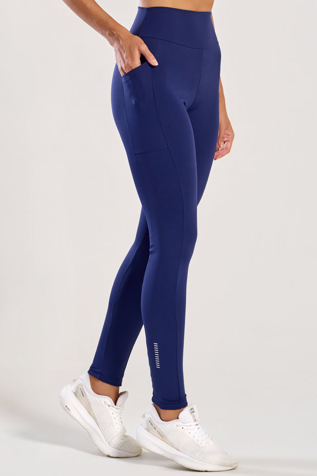 Legging com Bolso Lateral Marinho