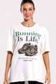 T-Shrit Oversized Running is Life