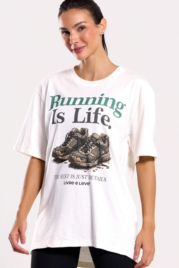 T-Shrit Oversized Running is Life