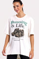 T-Shrit Oversized Running is Life