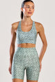 Conjunto Top e Bermuda com Bolso Costas Impulso Verde