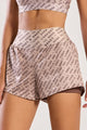 Short Duplo com Bolso Interno Impulso Marrom