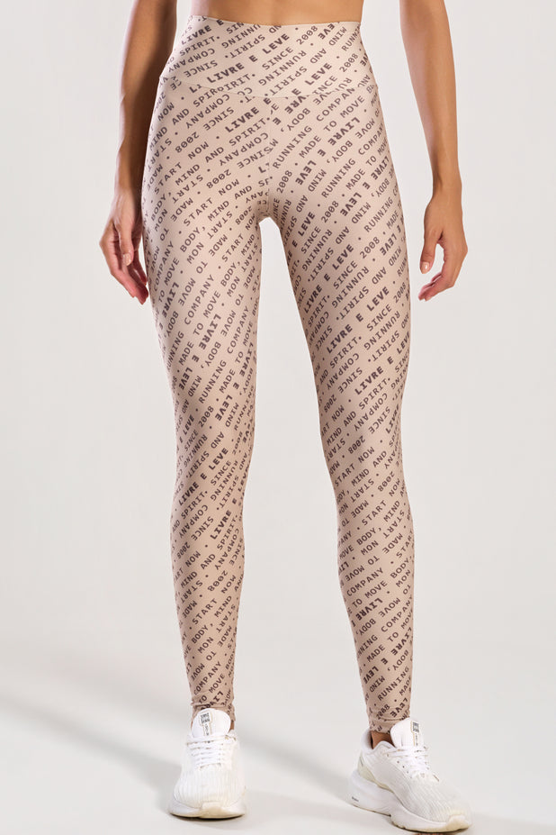 Legging com Bolso nas Costas Impulso Marrom