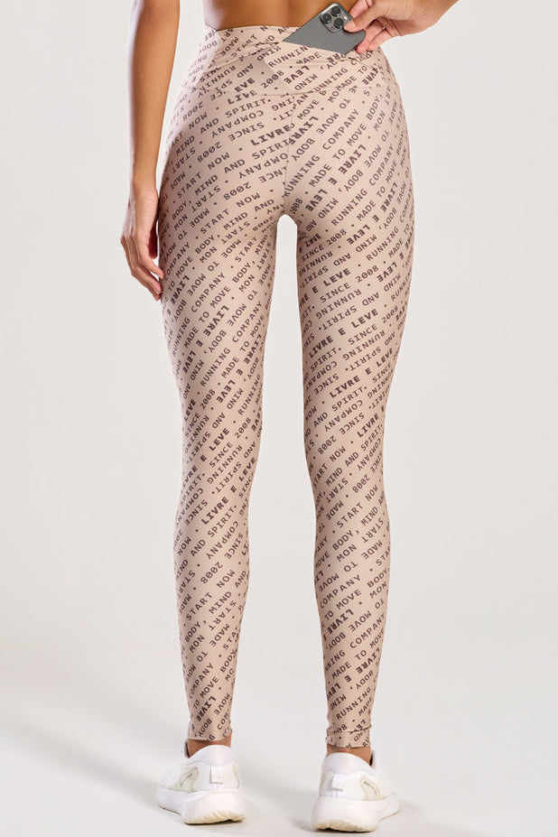 Legging com Bolso nas Costas Impulso Marrom