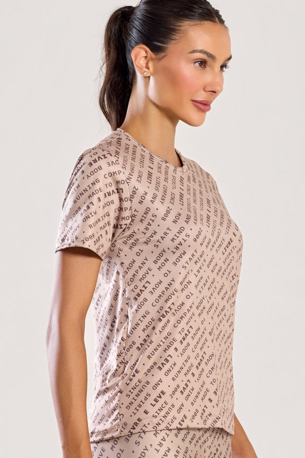 T-Shirt Furadinha Impulso Marrom