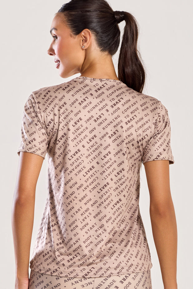 T-Shirt Furadinha Impulso Marrom