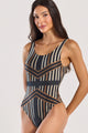 Maiô Decote nas Costas Listras