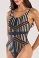Maiô Decote nas Costas Listras