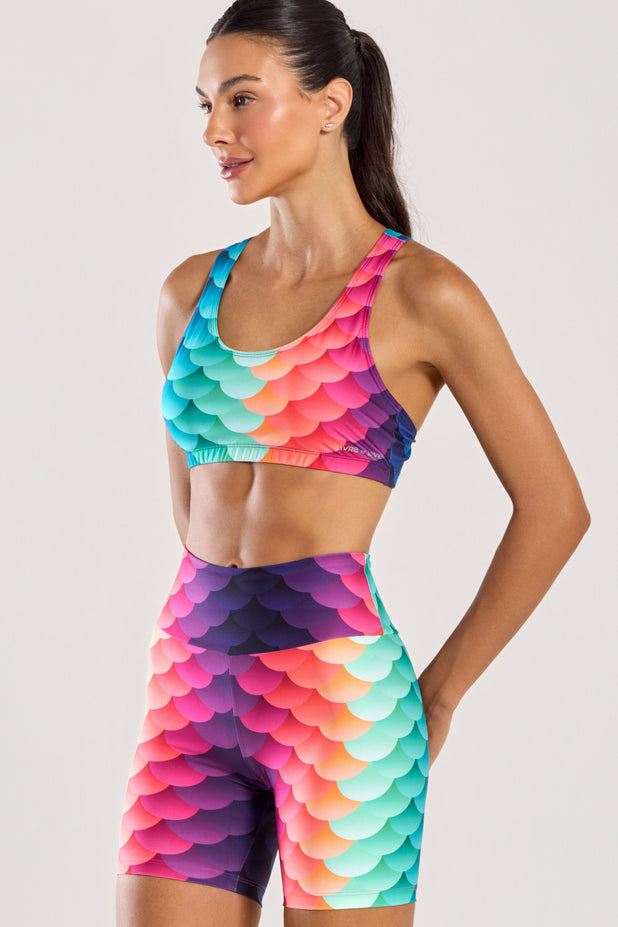 Top Regata Nadador Sereia Colorida