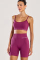 Conjunto Top Alcinha e Bermuda Sem Costura Rosa