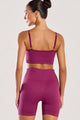 Conjunto Top Alcinha e Bermuda Sem Costura Rosa