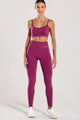 Conjunto Top Alcinha e Legging Sem Costura Rosa