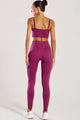 Conjunto Top Alcinha e Legging Sem Costura Rosa