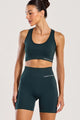 Conjunto Top Nadador e Bermuda Sem Costura Verde