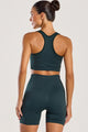 Conjunto Top Nadador e Bermuda Sem Costura Verde