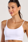 Top Alcinha de Poliamida Branco