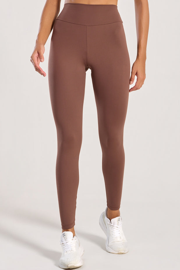 Legging de Poliamida Marrom