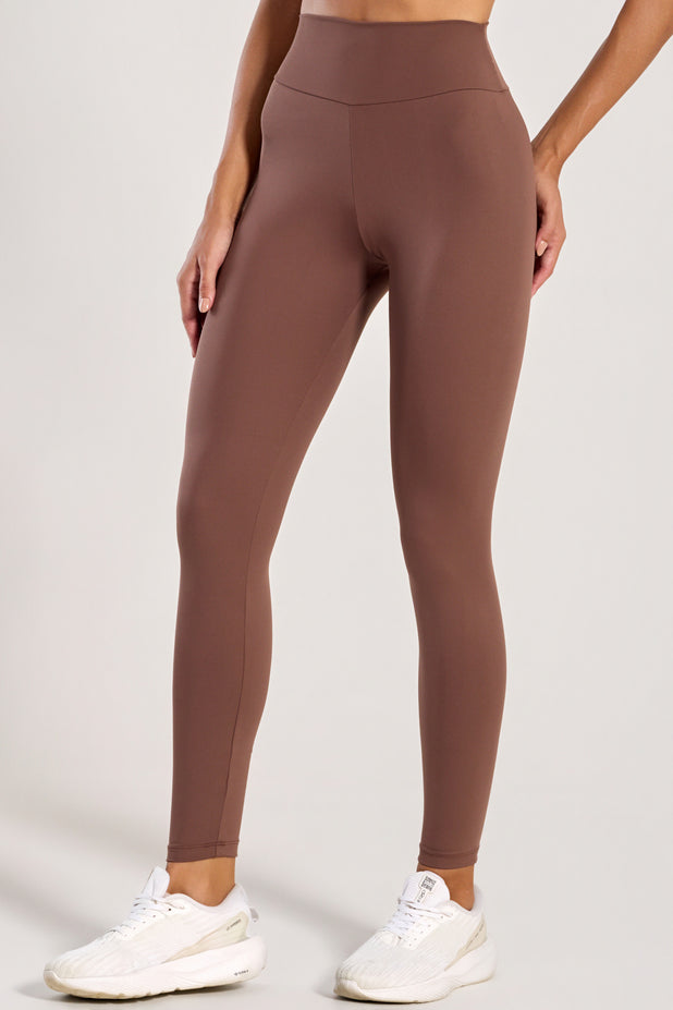 Legging de Poliamida Marrom