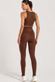 Conjunto Top e Legging Anticelulite Marrom