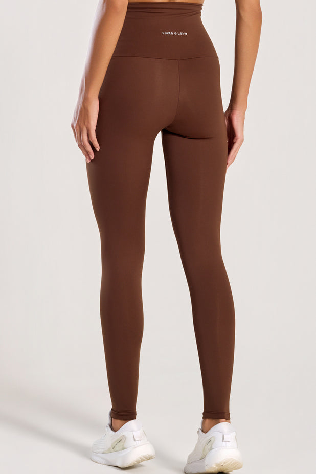 Conjunto Top e Legging Anticelulite Marrom