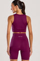 Conjunto Top e Bermuda Anticelulite Roxo