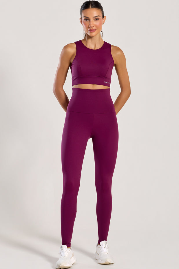 Conjunto Top e Legging Anticelulite Roxo