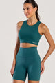 Conjunto Top e Bermuda Anticelulite Verde