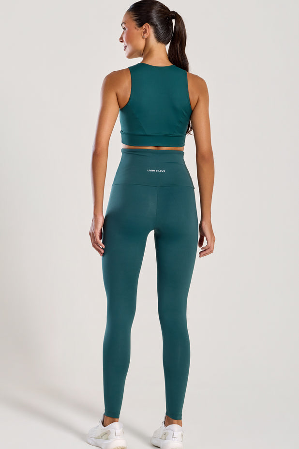 Conjunto Top e Legging Anticelulite Verde