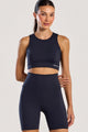 Conjunto Top e Bermuda Anticelulite Preta