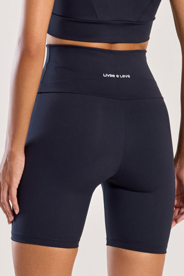 Conjunto Top e Bermuda Anticelulite Preta