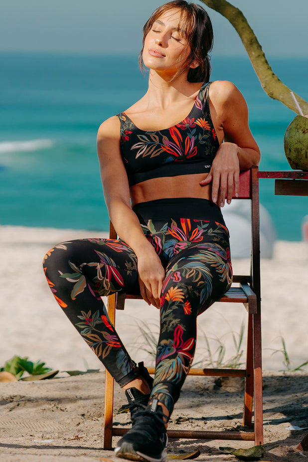 Conjunto Top Transpassado e Legging Viver